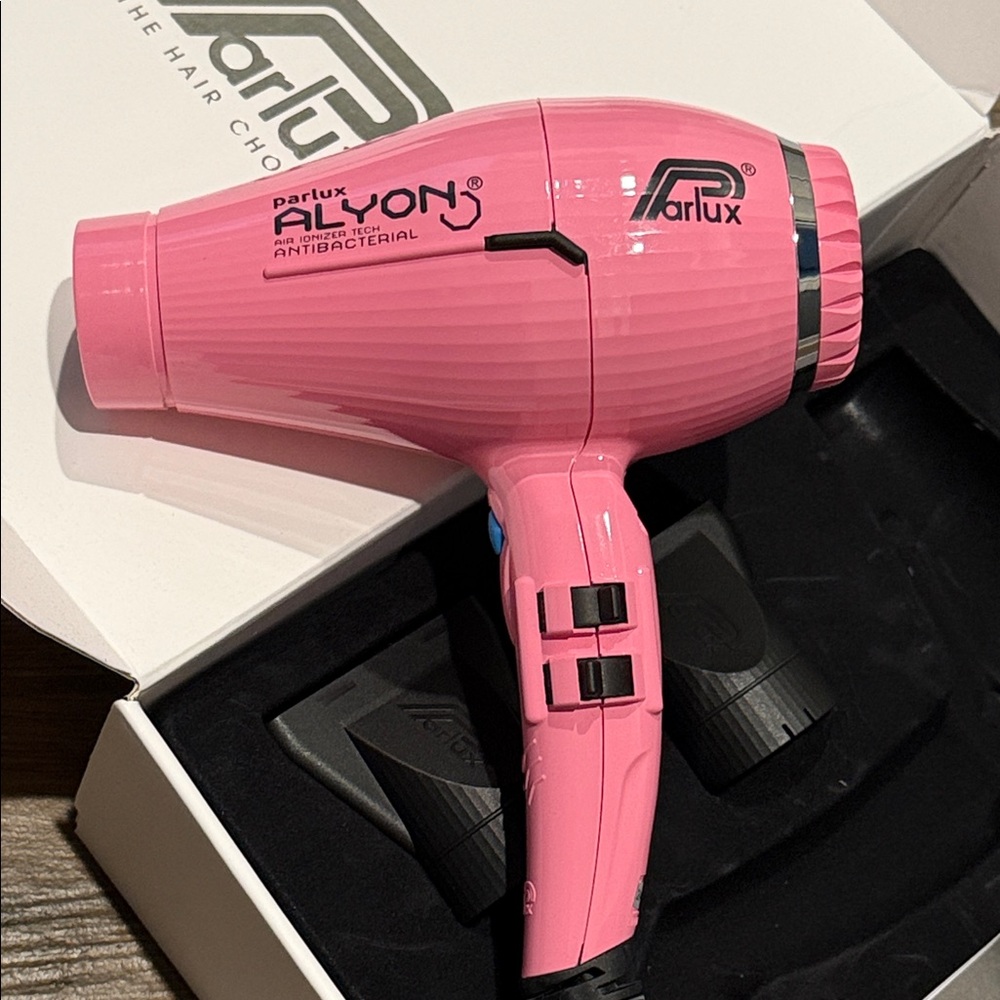 Parlux Alyon Hair Dryer Pink Hair Dryer Set-NEW with box - Picture 4 of 11
